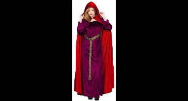 Smiffys - Deluxe Cloak Garnet Cape - Rood