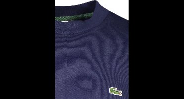 Lacoste sweater donkerblauw effen - 64