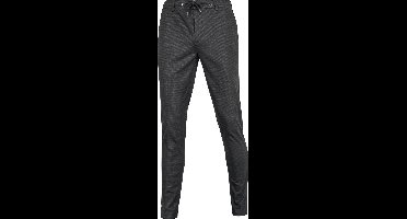 Suitable Chino broek Das Pied de Poule Antraciet - Maat 56 - Heren - Mannen broeken