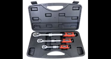 Stahlkaiser Ratelset set 3 dlg Telescoop vast 1/4-3/8-1/2