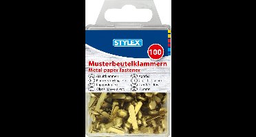 Stylex - 100 stuks Splitpennen 18mm koper/brons 7mm kop - Splitpennen Knutselen - Splitpennen Hobby - Afsluitpennen