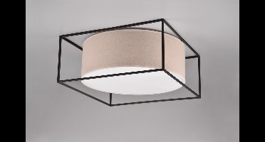 Reality Plafonniere Ross excl. 3xE27 max.40W Textiel Pastel Rose L50 L50 H22