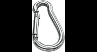 Karabijnhaak RVS - 8 mm