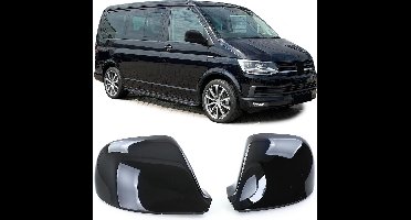 Spiegelkappen Geschikt Voor Vw Transporter T5 T5.1 Amarok TDI Glans Zwart