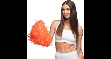 Boland - Pompom oranje Oranje - Volwassenen - Unisex - Cheerleader - Sport