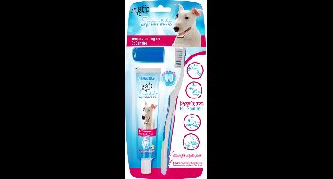 All For Paws Sparkle Combo Pack tandenborstel Vanille smaak tandpasta