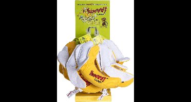 Yeowww! Chi-Cat-A Bananas Peeled - Kattenspeelgoed - Kattenspeeltjes met kattenkruid - Catnip - Organisch katoen - Geel - 12 Stuks