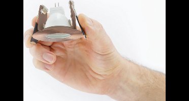 Integral Mini Inbouwspot Koper IP65 | Zaagmaat 4.5cm | Voor MR11 GU4 of PAR11 GU10 Ø3.5cm