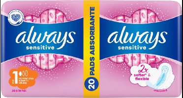 Always - Ultra Normal Plus - Maat 1 - Sensitive - 20 Stuks
