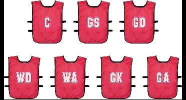 (Pack of 7) Mesh Netball Training Bibs (Youths, Adult)