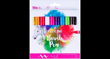 Ecoline Brush Pen set Helder | 10 colours