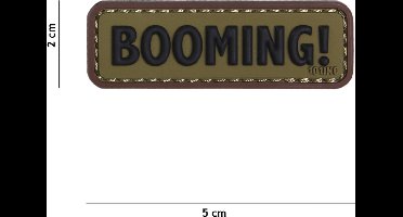 101 Inc Embleem 3D Pvc Booming! Groen  Bruin   18050