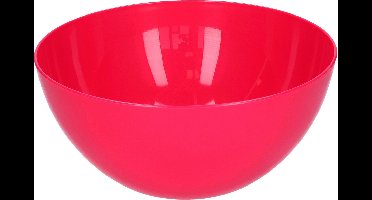 Plasticforte Serveerschaal/saladeschaal - D23 x H10 cm - kunststof - fuchsia roze - 3000 ml