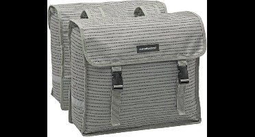 Newlooxs Tas dubbel fiori grijs