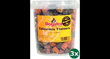 3x850 ml Dogstar colour mixtrainers hondensnack