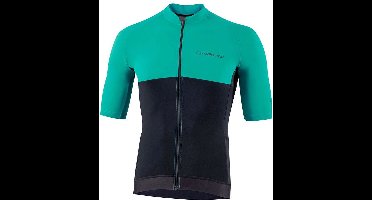 NALINI BAS SUN BLOCK FIETSSHIRT KORTE MOUWEN GROEN/ZWART HEREN Maat XXL