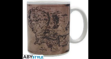 The Lord Of The Rings Map Unisex Kop - meerkleurig - Standard