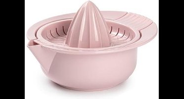 Plasticforte Sinaasappelpers/citruspers - Handmatig - kunststof - 18 x 10 cm - roze