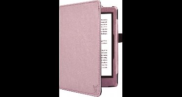 Hoesje geschikt voor Kobo Elipsa - Book Case Premium Sleep Cover Kunstleer Hoes met Auto/Wake Functie - Roségoud