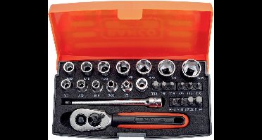 Bahco SL25AF Dopsleutelset 1/4 25-delig