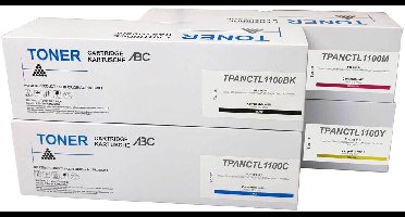 ABC huismerk set 4x toner geschikt voor Pantum CTL-1100 CM1100DN CM1100DW CM1100ADN CM1100ADW CP1100DN CP1100DW