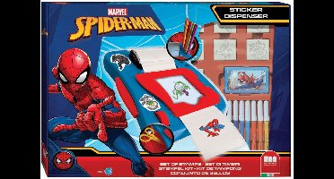 Multiprint Spiderman - stempel-/stickermachine - 7 stempels + 12 viltstiften
