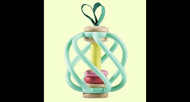 Hape Greifling Appel Alex - Baby Bijtring en Grijpspeelgoed van Hout en Rubber, vanaf 3 Maanden