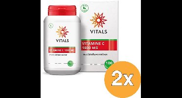 2x Vitals Vitamine C 1000 mg (100 tabletten)