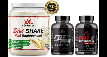 XXL Nutrition - Diet Shake - Aardbei - Maaltijdvervanger - 1200 g