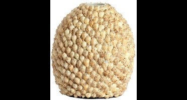 Light&living Vaas deco Ø33x37 cm SHELL crème-zand