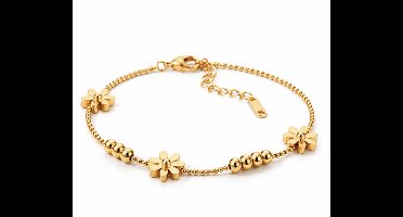 Armband - Goudkleurig- verguld - dames - Vrouwen - feest sieraden - verjaardag cadeau - cadeau - vakantie