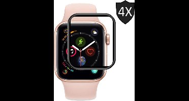 Screenprotector geschikt voor Apple Watch 42mm Series 1/2/3 - PET Folie Full Screen Cover - 4 Stuks