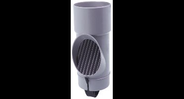 Dyka PVC bladafscheider Ø80mm grijs afvoerborstel - bladfilter - bladvanger - regenpijp filter- dakgootbeschermer -