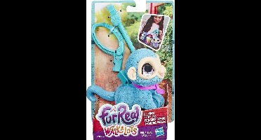 FurReal Walkalots Lil' Wags Aap - Interactieve knuffel met riem