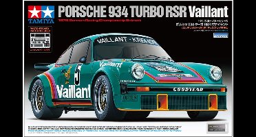 Tamiya Modelbouwpakket Auto - 24334 Porsche 934 Turbo RSR Vaillant Kremer Racing - Duitse Rauto Plastic - 1:24 - Modelbouw