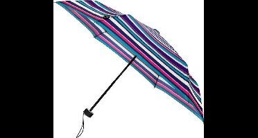 miniMAX opvouwbare paraplu plat windproof dessin - gestreept - 90 cm