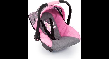 Bayer Design - Autostoeltje Deluxe Car Seat voor poppen - Roze met Fee