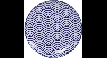 Ontbijtbord - golven - Nippon Blue - Tokyo Design Studio
