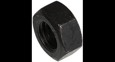 Blackline bevestigingsmaterialen - Zwarte zeskantmoer M6 en M8 – met HCP coating - M8 / 15