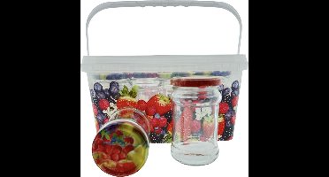 7 stuks Confituurpot Jampot inmaakpotjes Weckglas - 315 ml - In Emmer