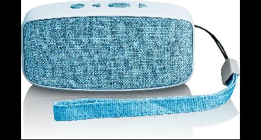 Lenco BT-120BU - Bluetooth Speaker Draadloos- Incl. draagriem - Blauw