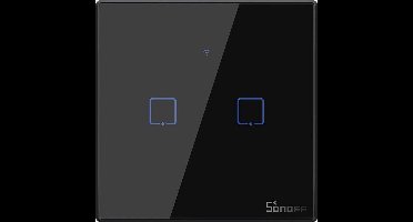 Smart Switch WiFi + RF 433 Sonoff T3 EU TX (2-kanaals)