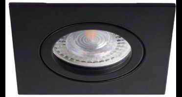 LED inbouwspot Dinkel -Vierkant Zwart -Koel Wit -Dimbaar -4.9W -Philips LED