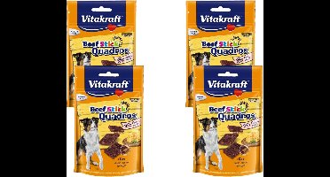 Vitakraft Beefstick Quadros Kaas - Hond - Snack - 4 x 70 gr