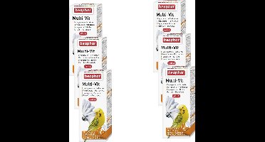 Beaphar Multi-Vitamine Papegaaien - Vogelapotheek - 6 x 50 ml