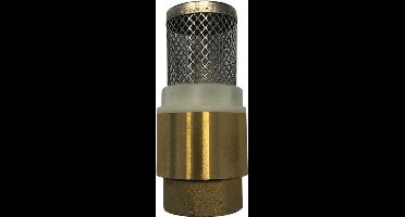 Voetklep veerbelast - terugslagklep - York - messing - 1-1/4 - diameter - 58 mm