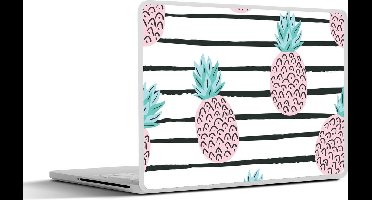 Laptop sticker - 12.3 inch - Zomer - Ananassen - Patronen - 30x22cm - Laptopstickers - Laptop skin - Cover