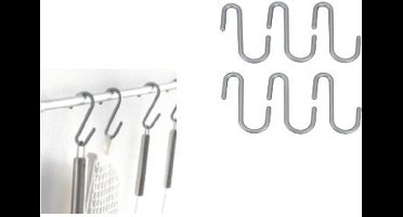 Metaltex By Tomado City Line Hoogwaardig Kunststof Ophanghaakjes - 6 Stuks