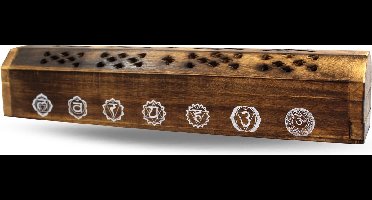 Wierookbrander kistje 7 chakra - wierookdoos - 1 stuks