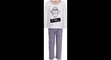 Kinderpyjama - Minions - Fleece - Wit/Grijs - 6 jaar/116 cm